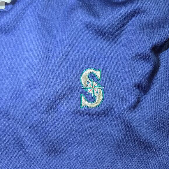 Vintage Made in USA Majestic‎ MLB Seattle Mariners Short Sleeve Shirt Size 2XL - Picture 2 of 5